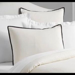 2 Euro POTTERY BARN Linen Pillow Cover Shams